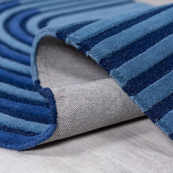 VLNENÝ KOBEREC, 120/180 cm tmavomodrá Flair Rugs - Online Only bytové doplnky, Online Only
