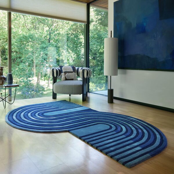 VLNENÝ KOBEREC, 120/180 cm tmavomodrá Flair Rugs - Online Only bytové doplnky, Online Only