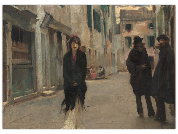 Obraz - John Singer Sargent, Street in Venice, reprodukcia (70x50 cm)