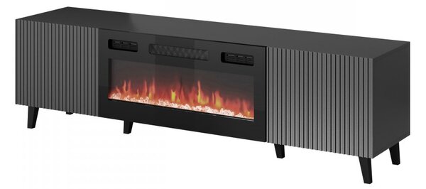 Mirjan24 TV skrinka s krbom 180 Tilderi Grey, Farby: antracit 5903211205392