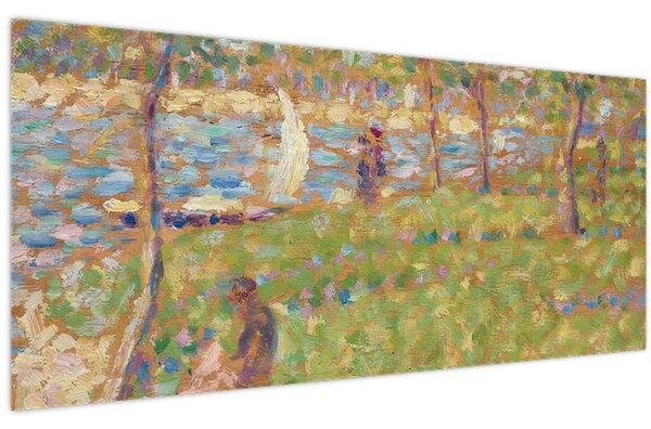 Obraz - Georges Seurat, Study for "La Grande Jatte", reprodukcia (120x50 cm)