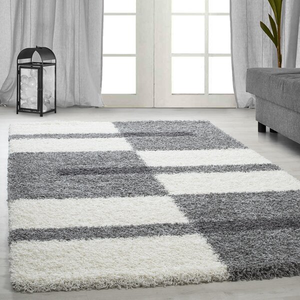 Ayyildiz, Kusový koberec Gala 2505 lightgrey, 60x110, šedá, obývacia izba