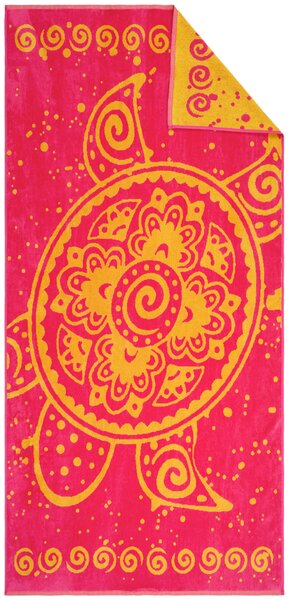 PLÁŽOVÁ OSUŠKA, 90/180 cm, ružová, pink Esposa - Kúpeľňový textil