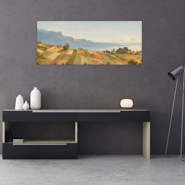Obraz - Alexandre Calame, Swiss Landscape, reprodukcia (120x50 cm)