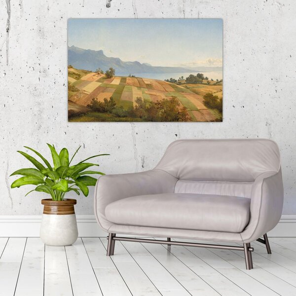 Obraz - Alexandre Calame, Swiss Landscape, reprodukcia (90x60 cm)