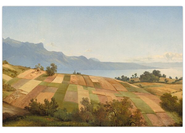 Obraz - Alexandre Calame, Swiss Landscape, reprodukcia (90x60 cm)