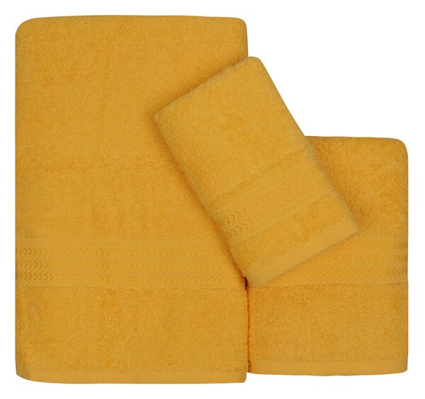 SADA FROTÉ UTERÁKOV, 30/50 cm, žltá - Kúpeľňový textil, Online Only