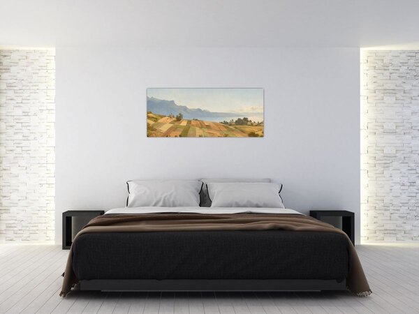 Obraz - Alexandre Calame, Swiss Landscape, reprodukcia (120x50 cm)