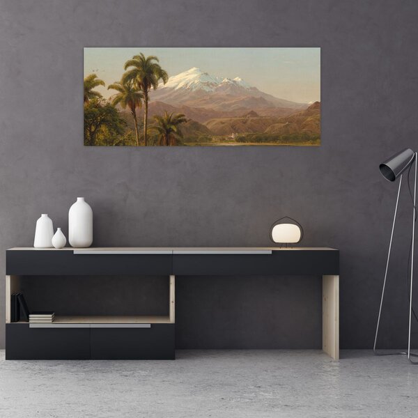 Obraz - Frederic Edwin Church, Tamaca Palms, reprodukcia (120x50 cm)
