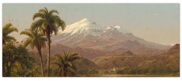 Obraz - Frederic Edwin Church, Tamaca Palms, reprodukcia (120x50 cm)