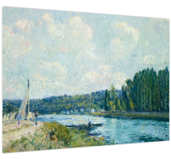 Obraz - Alfred Sisley, The Banks of the Oise, reprodukcia (70x50 cm)