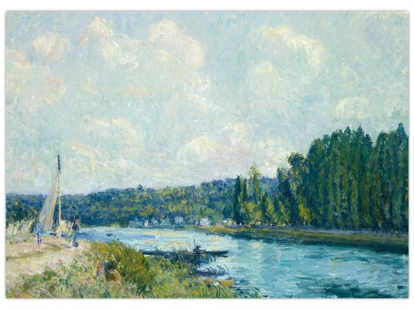 Obraz - Alfred Sisley, The Banks of the Oise, reprodukcia (70x50 cm)