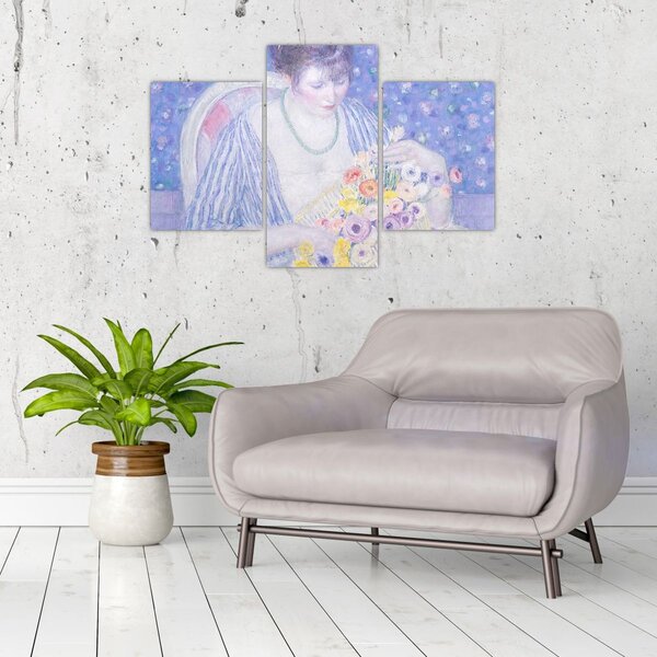 Obraz - Frederick Carl Frieseke, The Basket of Flowers, reprodukcia (90x60 cm)