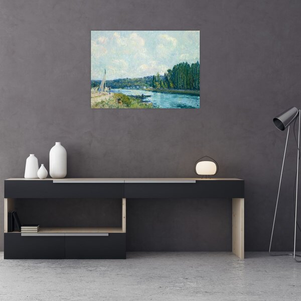 Obraz - Alfred Sisley, The Banks of the Oise, reprodukcia (70x50 cm)