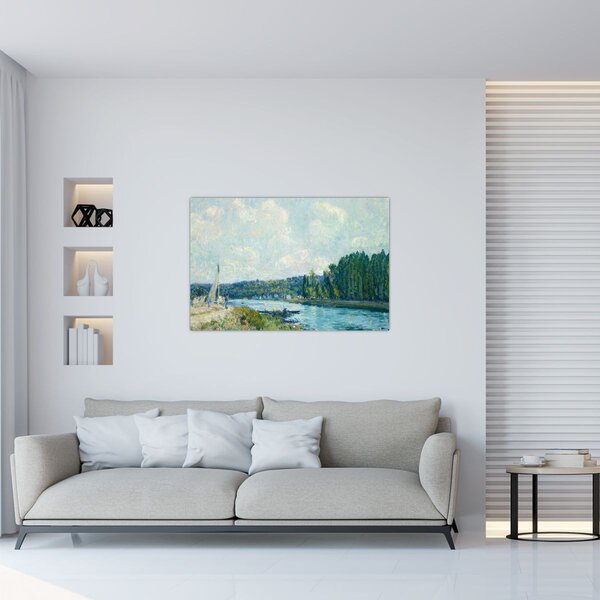 Obraz - Alfred Sisley, The Banks of the Oise, reprodukcia (90x60 cm)