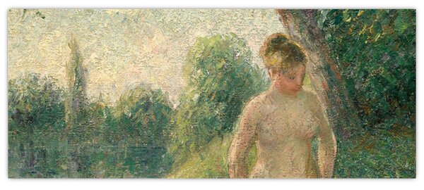 Obraz - Camille Pissarro, The Bather, reprodukcia (120x50 cm)
