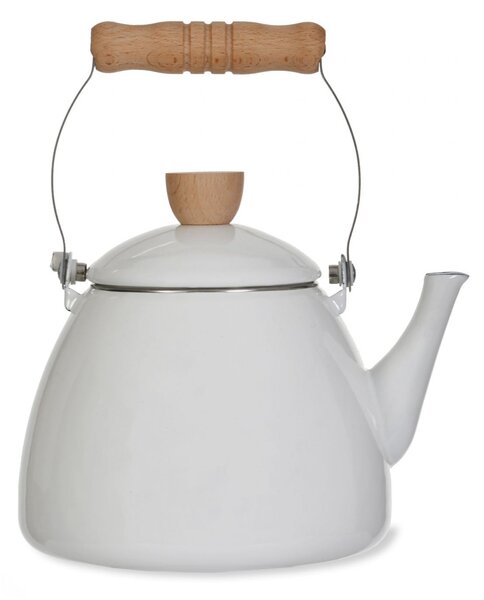 Smaltovaná konvica White 2 l