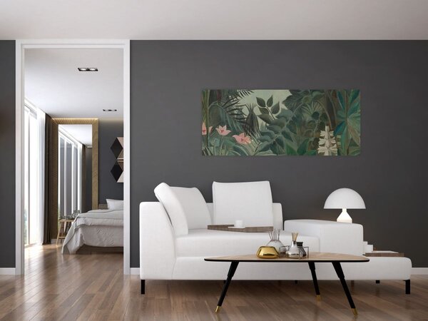 Obraz - Henri Rousseau, The Equatorial Jungle, reprodukcia (120x50 cm)