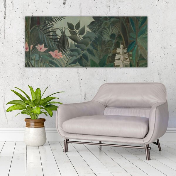Obraz - Henri Rousseau, The Equatorial Jungle, reprodukcia (120x50 cm)