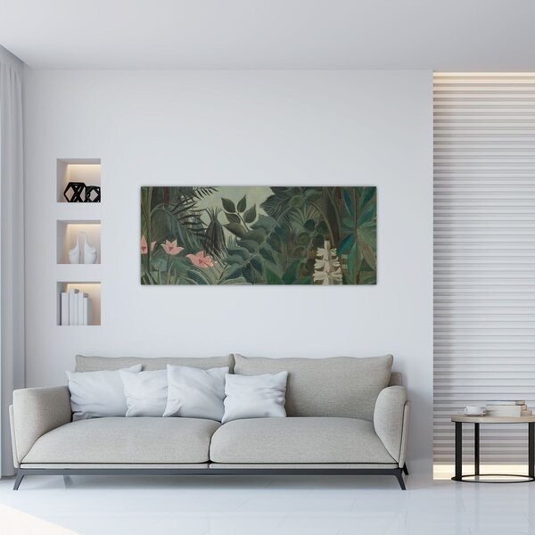 Obraz - Henri Rousseau, The Equatorial Jungle, reprodukcia (120x50 cm)