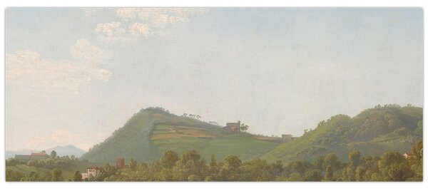 Obraz - Simon Denis, View Near Naples, reprodukcia (120x50 cm)