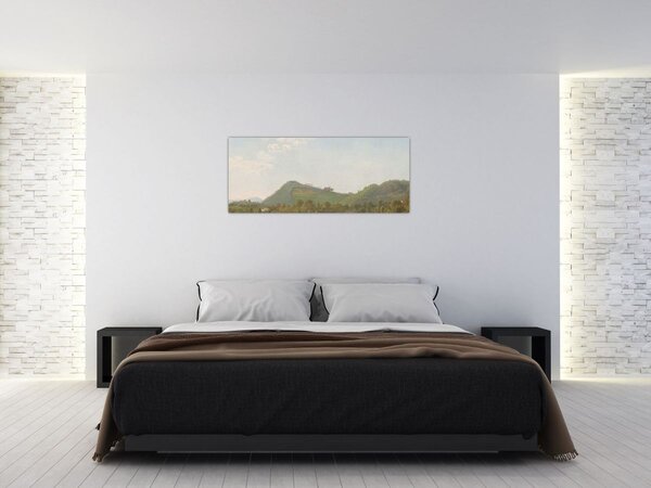 Obraz - Simon Denis, View Near Naples, reprodukcia (120x50 cm)