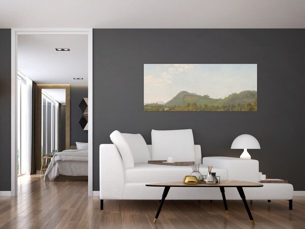 Obraz - Simon Denis, View Near Naples, reprodukcia (120x50 cm)