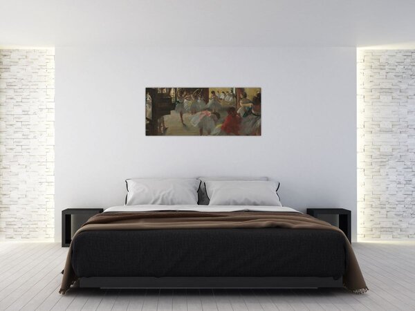 Obraz - Edgar Degas, The Dance Class, reprodukcia (120x50 cm)