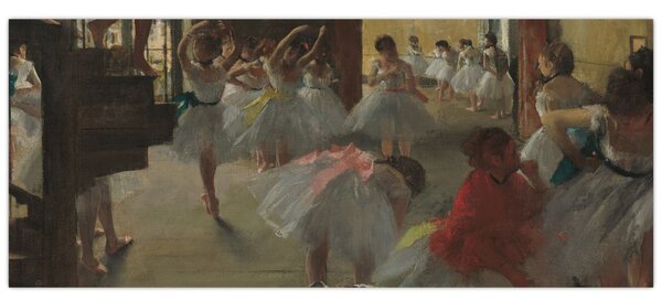 Obraz - Edgar Degas, The Dance Class, reprodukcia (120x50 cm)