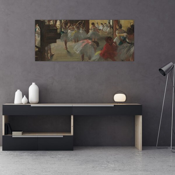 Obraz - Edgar Degas, The Dance Class, reprodukcia (120x50 cm)