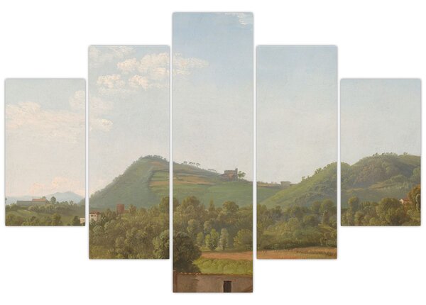 Obraz - Simon Denis, View Near Naples, reprodukcia (150x105 cm)