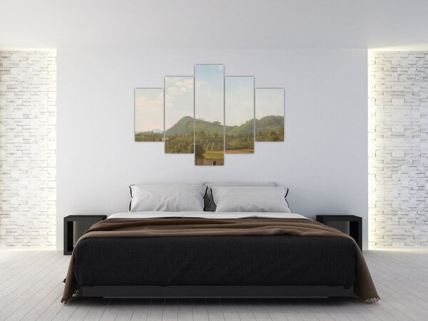 Obraz - Simon Denis, View Near Naples, reprodukcia (150x105 cm)