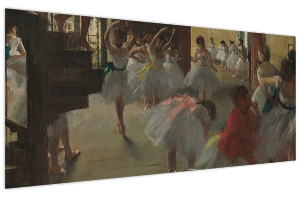 Obraz - Edgar Degas, The Dance Class, reprodukcia (120x50 cm)