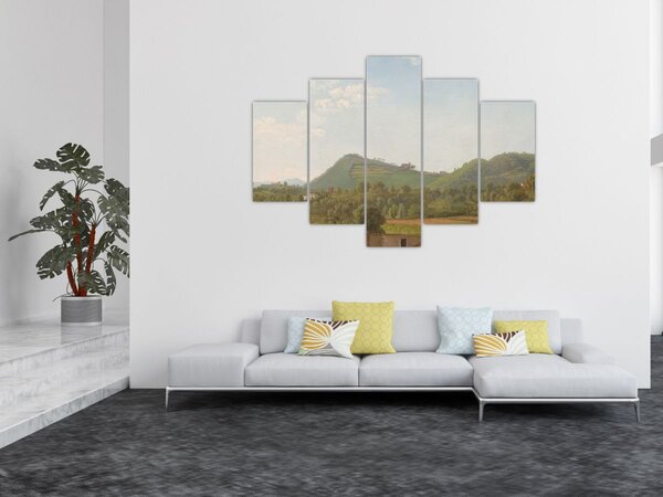 Obraz - Simon Denis, View Near Naples, reprodukcia (150x105 cm)