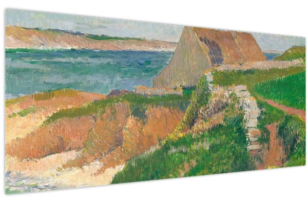 Obraz - Henri Moret, The Island of Raguenez, Brittany, reprodukcia (120x50 cm)