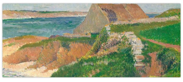 Obraz - Henri Moret, The Island of Raguenez, Brittany, reprodukcia (120x50 cm)