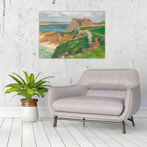 Obraz - Henri Moret, The Island of Raguenez, Brittany, reprodukcia (70x50 cm)