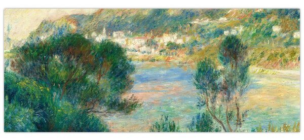 Obraz - Auguste Renoir, View of Monte Carlo from Cap Martin, reprodukcia (120x50 cm)