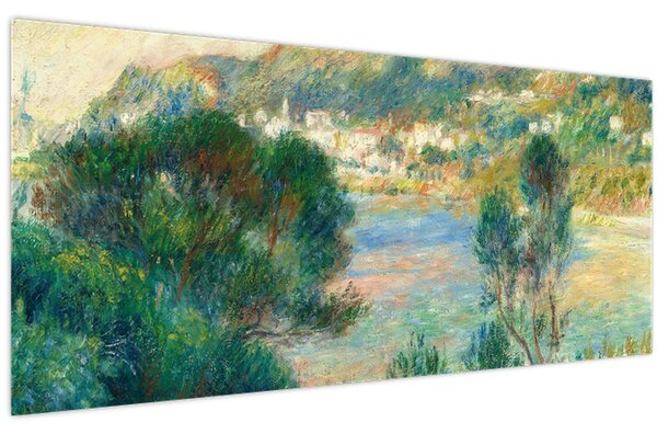 Obraz - Auguste Renoir, View of Monte Carlo from Cap Martin, reprodukcia (120x50 cm)