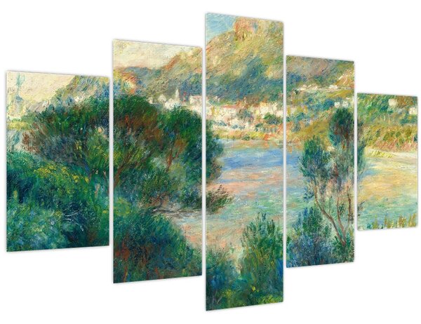 Obraz - Auguste Renoir, View of Monte Carlo from Cap Martin, reprodukcia (150x105 cm)