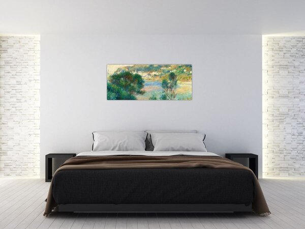 Obraz - Auguste Renoir, View of Monte Carlo from Cap Martin, reprodukcia (120x50 cm)