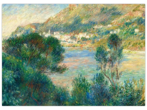 Obraz - Auguste Renoir, View of Monte Carlo from Cap Martin, reprodukcia (70x50 cm)