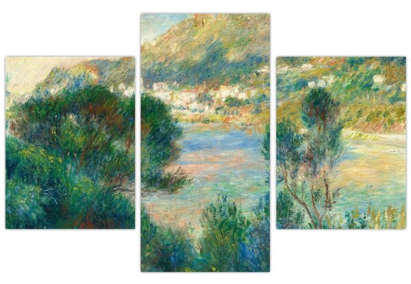 Obraz - Auguste Renoir, View of Monte Carlo from Cap Martin, reprodukcia (90x60 cm)
