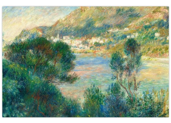 Obraz - Auguste Renoir, View of Monte Carlo from Cap Martin, reprodukcia (90x60 cm)