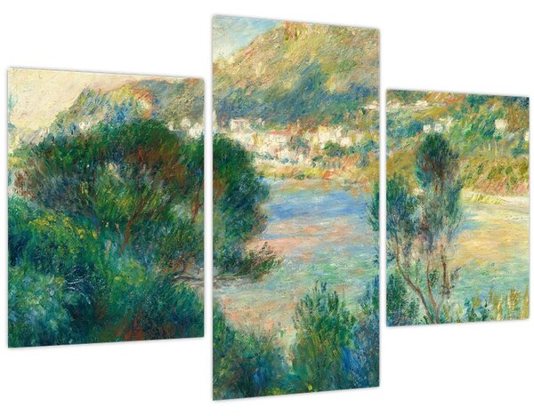 Obraz - Auguste Renoir, View of Monte Carlo from Cap Martin, reprodukcia (90x60 cm)