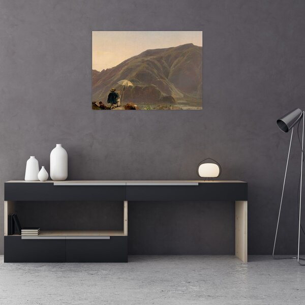 Obraz - Jules Coignet, View of Bozen with a Painter, reprodukcia (70x50 cm)