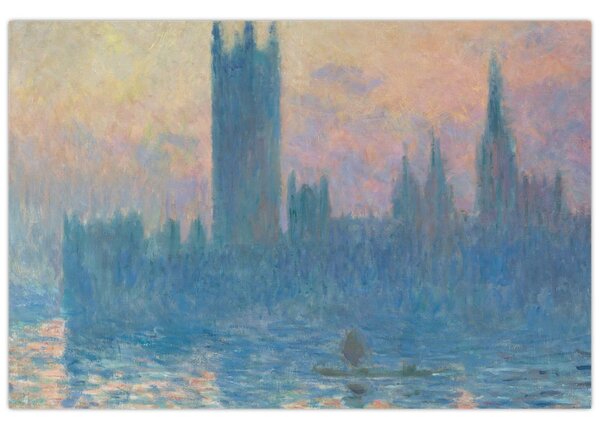Obraz - Claude Monet, The Houses of Parliament, Sunset, reprodukcia (90x60 cm)