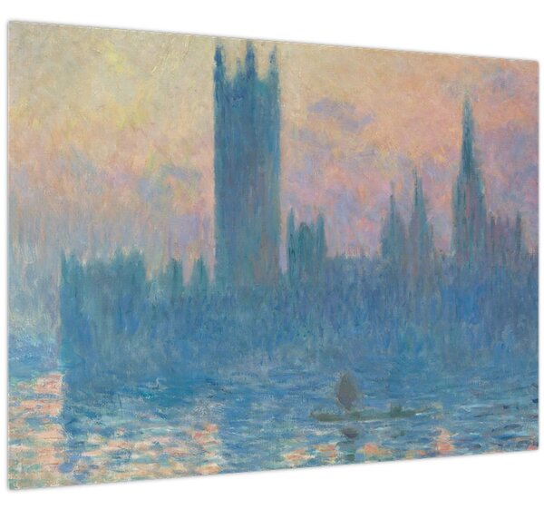 Obraz - Claude Monet, The Houses of Parliament, Sunset, reprodukcia (70x50 cm)