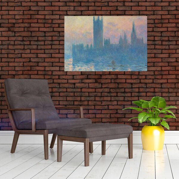 Obraz - Claude Monet, The Houses of Parliament, Sunset, reprodukcia (90x60 cm)