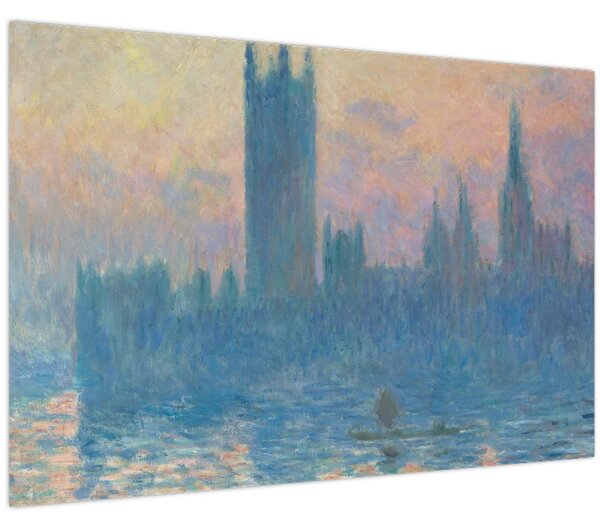 Obraz - Claude Monet, The Houses of Parliament, Sunset, reprodukcia (90x60 cm)